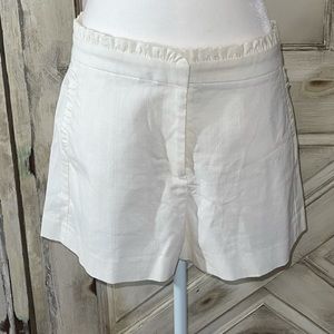 J.Crew ruffled short white size 8